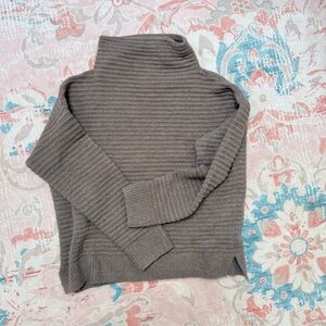 Madewell Ribbed Knit Sweater in Brown